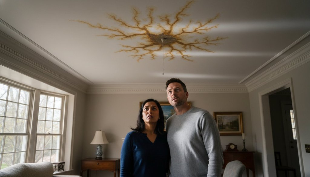 Water Stain on Ceiling from Roof Leak: A Massachusetts Homeowner’s 2026 Guide