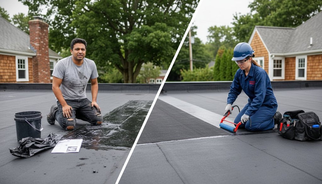 Rubber Roof Repair Kit vs. Professional: Which is Best for Your MA Home?